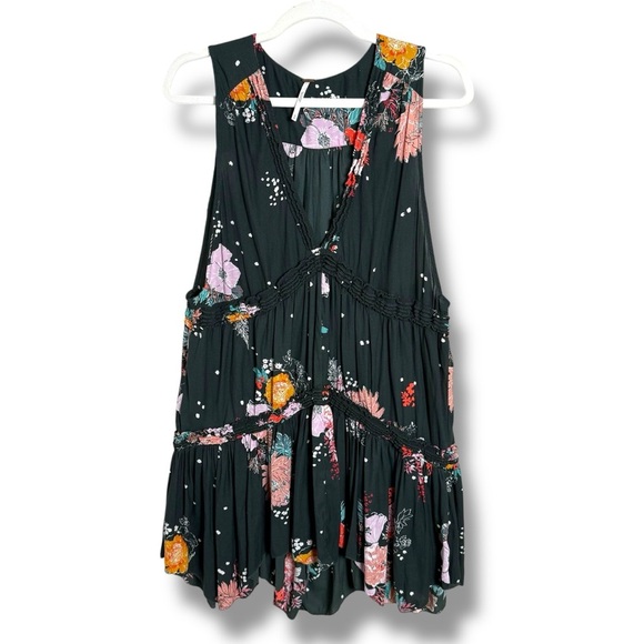 Free People Tops - Free People Haze Printed Tunic Sleeveless Blouse Size Medium